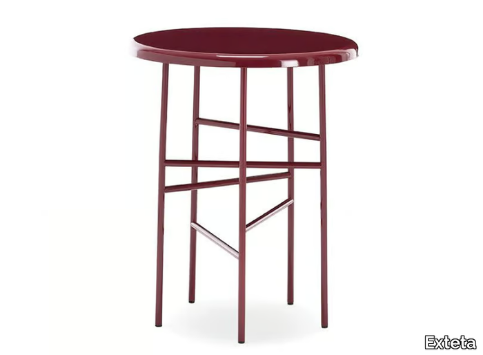 10TH STAR - Round aluminium garden side table _ Exteta