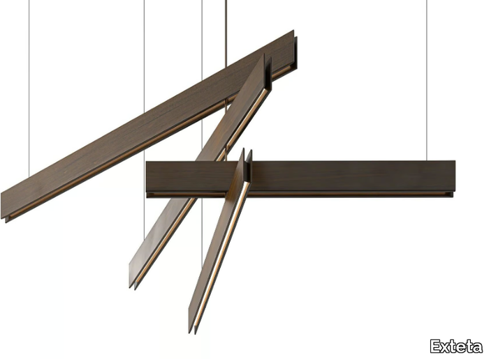 STECCA - Mahogany outdoor pendant lamp _ Exteta