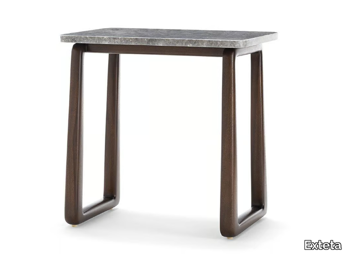 LPIDC07 - Mahogany high side table with marble top _ Exteta