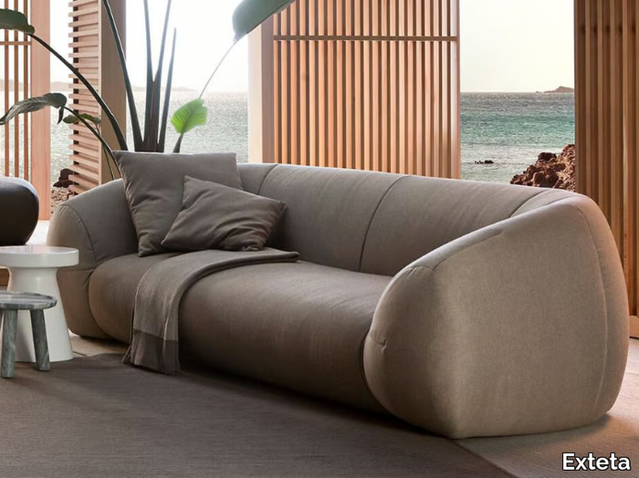 PALAU - 3 seater fabric garden sofa _ Exteta