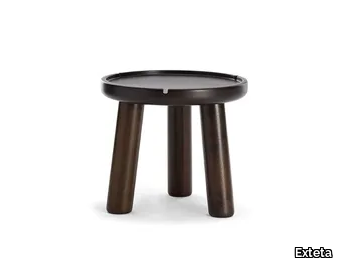 BELLAGIO - Round low mahogany coffee table _ Exteta