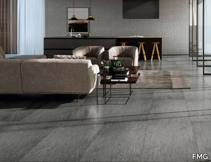 QUARZITE ANTRACITE - Indoor/outdoor porcelain stoneware wall/floor tiles with stone effect _ FMG