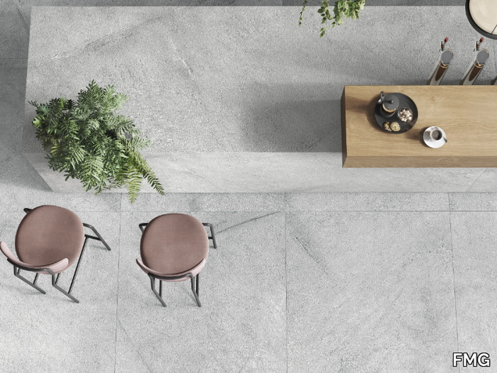 BLAST ASH - Porcelain stoneware wall tiles with stone effect _ FMG