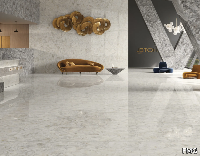 HYMALAYAN ARTIC - Porcelain stoneware wall/floor tiles with marble effect _ FMG