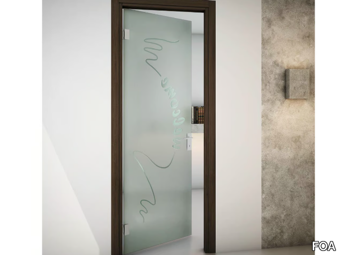 TUTTOVETRO SLIVER V1 - Swing door with jamb _ FOA