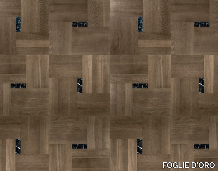 DESIGN PANELS SEGRETI - Inlaid wooden parquet _ FOGLIE D'ORO