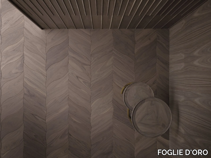 GREEN TEA TIME - Walnut flooring _ FOGLIE D'ORO