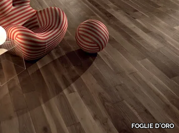 ENGINEERED WOOD PLANKS FLOOR CA' BOSCO - Walnut flooring _ FOGLIE D'ORO