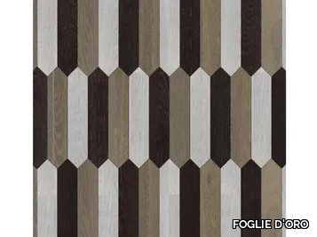 SPECIAL PANEL MATITA INSTALLATION 101 - Indoor wooden wall/floor tiles _ FOGLIE D'ORO