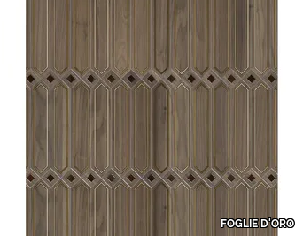 SPECIAL PANEL MATITA INSTALLATION 120 - Inlaid 3 layers wooden parquet _ FOGLIE D'ORO