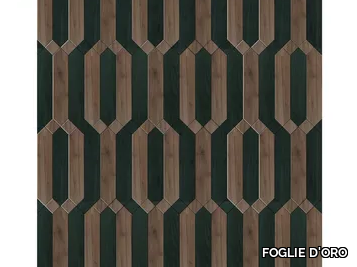 SPECIAL PANEL MATITA INSTALLATION 200 - Inlaid 3 layers wooden parquet _ FOGLIE D'ORO