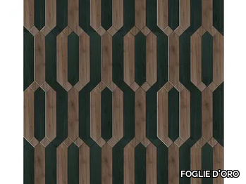 SPECIAL PANEL MATITA INSTALLATION 210 - Inlaid 3 layers wooden parquet _ FOGLIE D'ORO