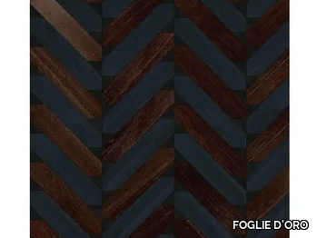 SPECIAL PANEL MATITA INSTALLATION 223 - Inlaid 3 layers wooden parquet _ FOGLIE D'ORO