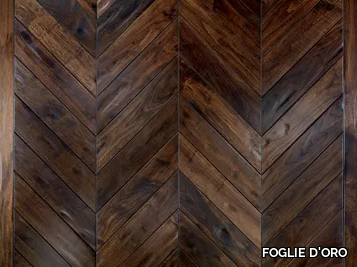 CHEVRON 45° FLOOR CA' MARCELLO - Walnut flooring _ FOGLIE D'ORO