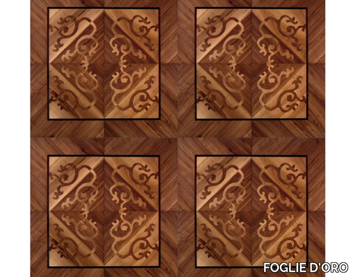 HERITAGE PANELS FIRENZE - Inlaid wooden parquet _ FOGLIE D'ORO