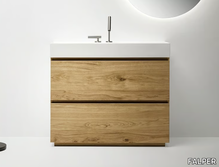 PURE - Single vanity unit with drawers _ FALPER