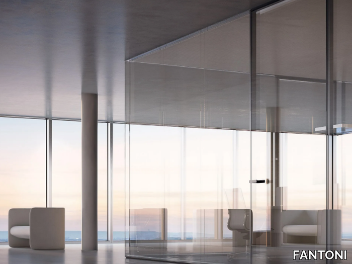 I-WALLFLUSH - Glass office partition _ FANTONI