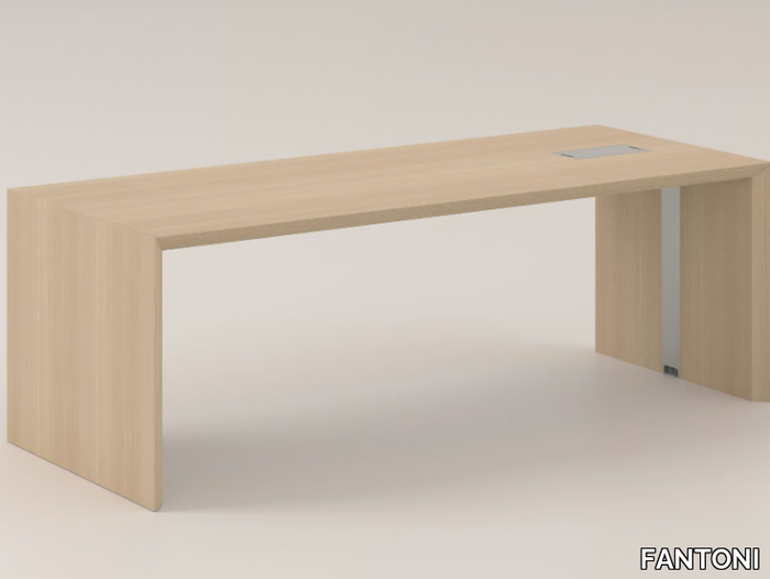 MULTIPLICEO - Rectangular executive desk with cable management _ FANTONI