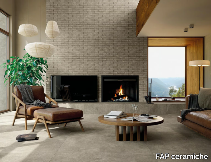 NOBU - White-paste wall tiles with concrete effect _ FAP ceramiche