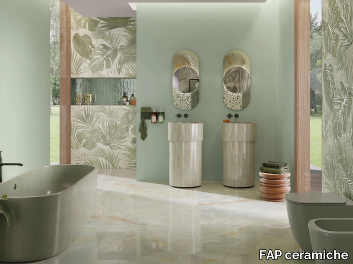 COLOR > MOOD - White-paste wall tiles with concrete effect _ FAP ceramiche