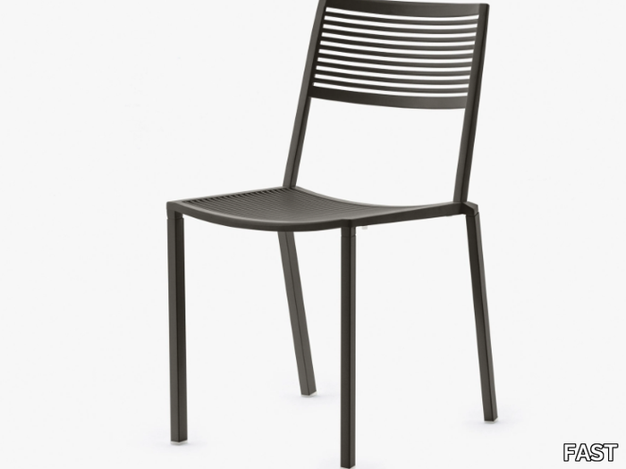 EASY - Stackable aluminium chair _ FAST