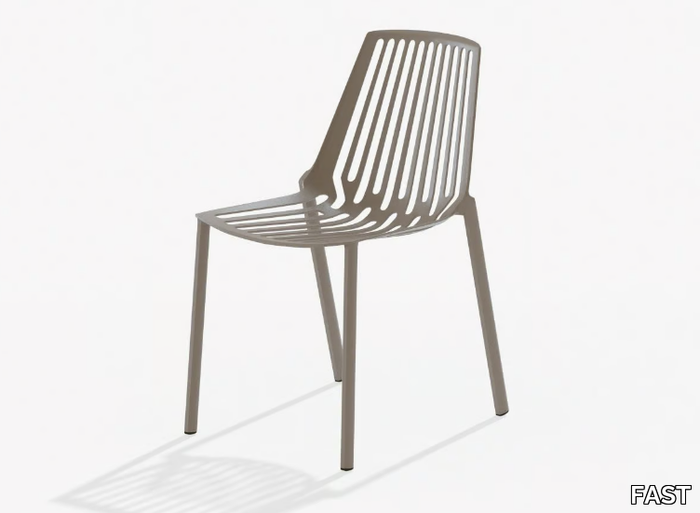 RION - Stackable aluminium garden chair _ FAST