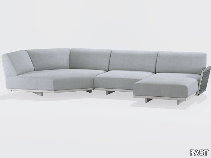 SOLARIS - Sectional fabric garden sofa _ FAST