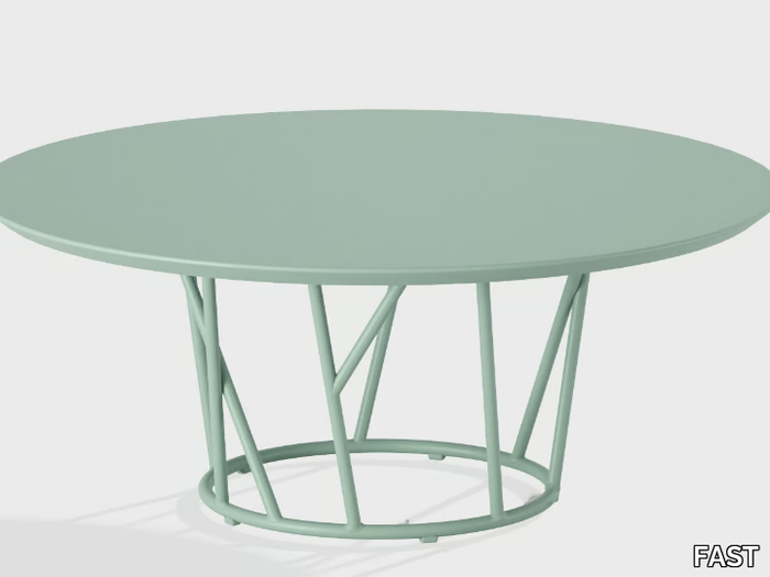 WILD - Round aluminium garden side table _ FAST