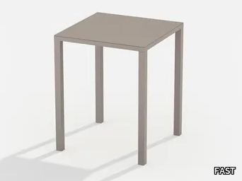 EASY - Square aluminium high table _ FAST