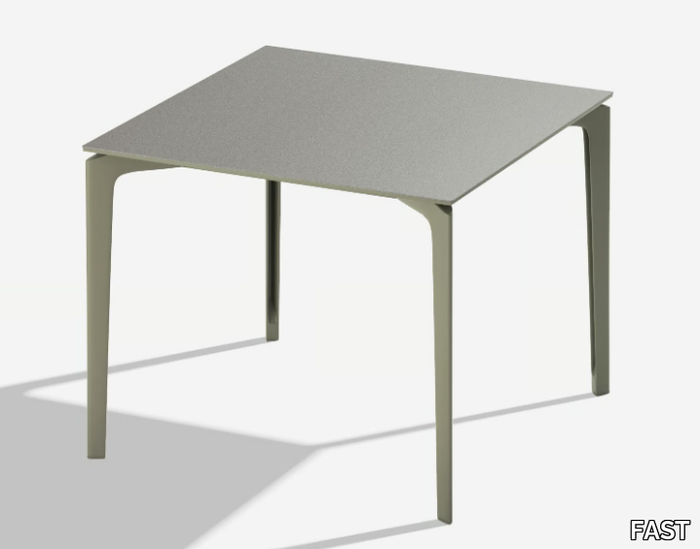 ALLSIZE - Square aluminium garden table _ FAST