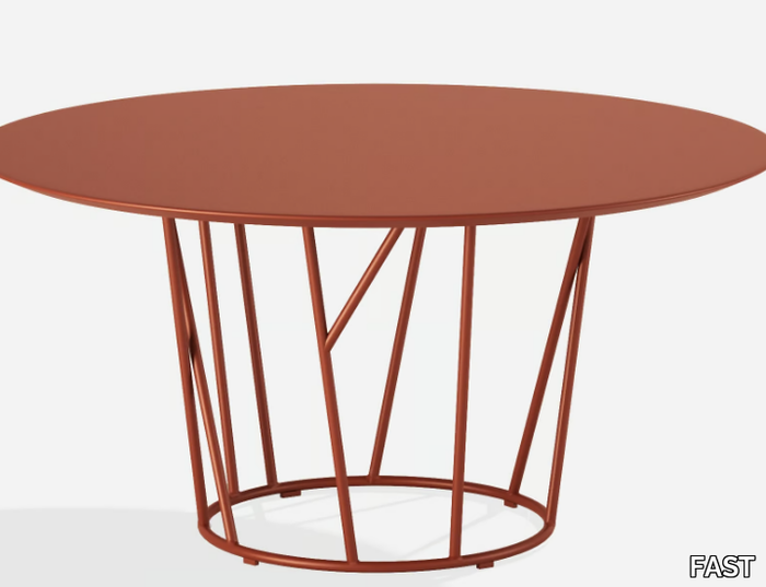 WILD - Round aluminium garden table _ FAST