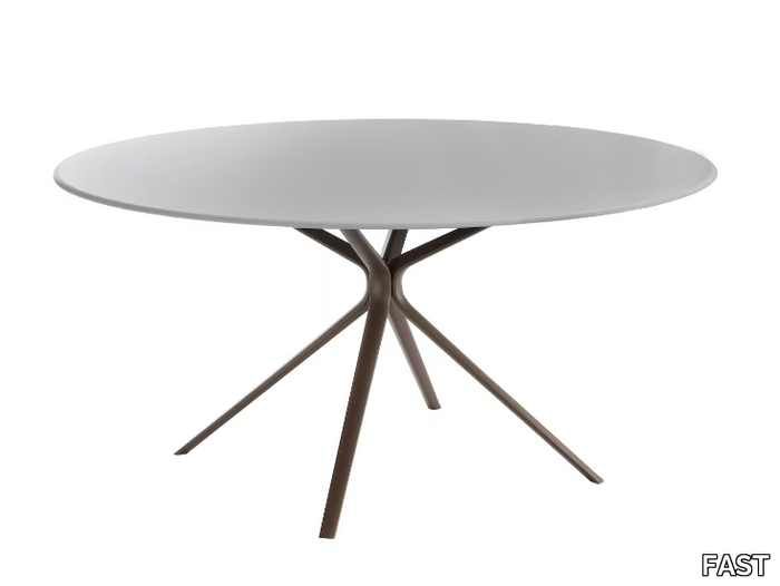 MOAI - Round aluminium garden table _ FAST