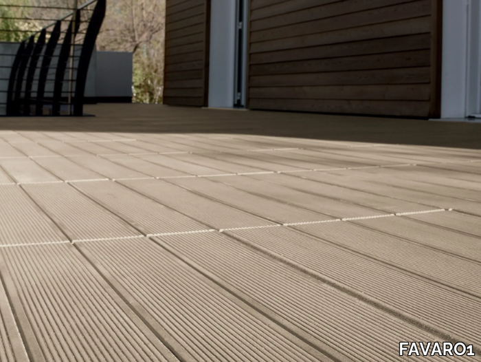 DOGA - Cement outdoor floor tiles with wood effect _ FAVARO1