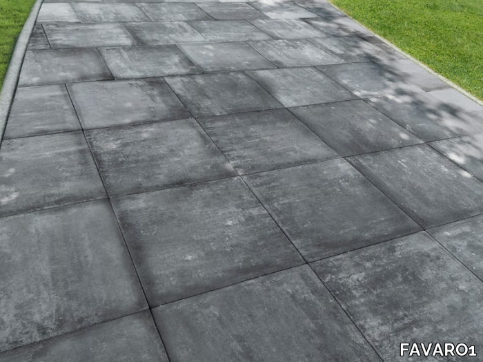 GEOMETRICO - Floating concrete outdoor floor tiles _ FAVARO1