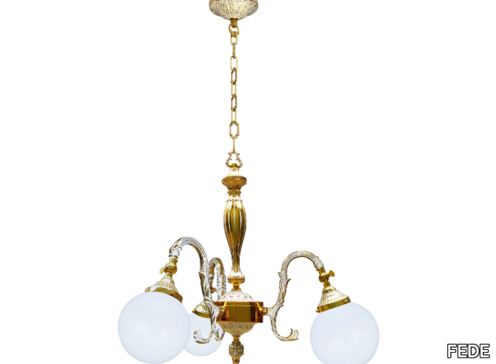 MILAZZO II - Brass pendant lamp _ FEDE