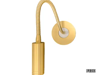 ROUND - LED adjustable brass reading lamp _ FEDE