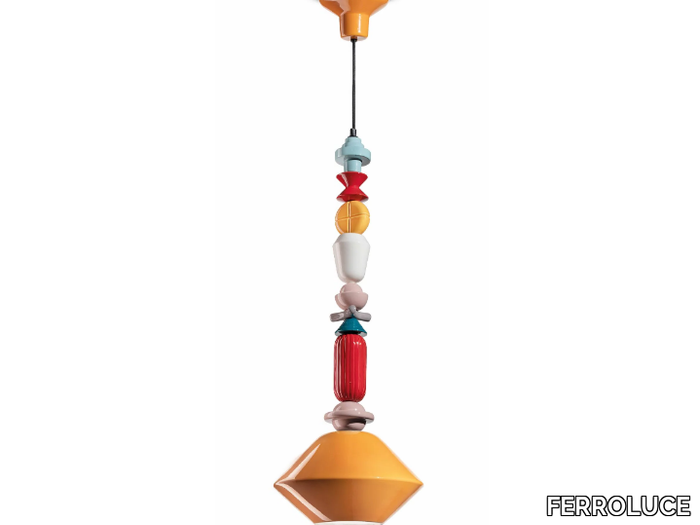 LARIAT C2512 - Ceramic pendant lamp _ FERROLUCE