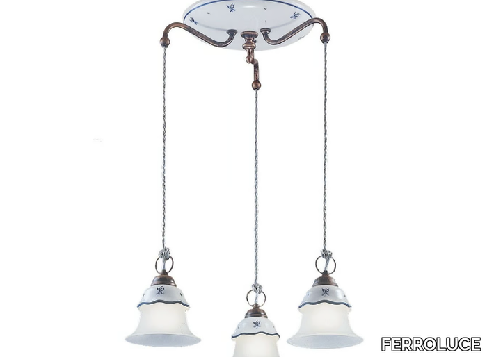 FERRARA - Ceramic chandelier _ FERROLUCE