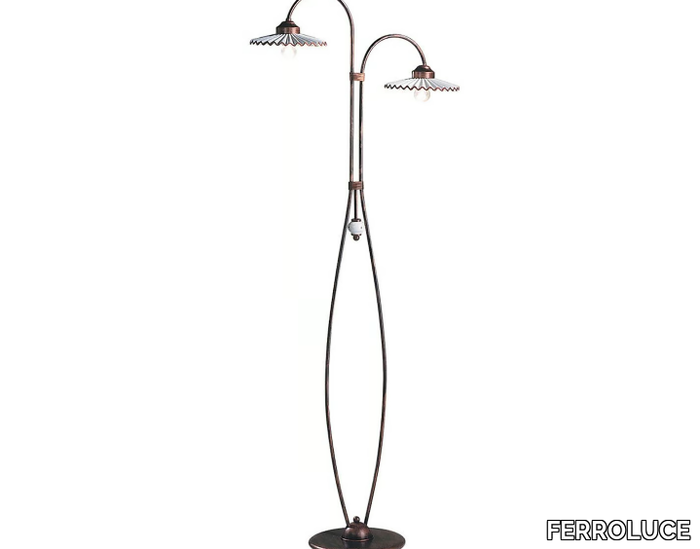 L'AQUILA - Ceramic floor lamp _ FERROLUCE