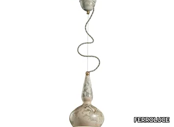 VAGUE - Ceramic pendant lamp _ FERROLUCE