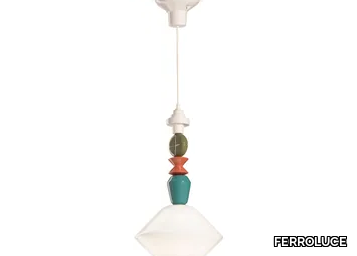 LARIAT C2710 - Glass pendant lamp _ FERROLUCE