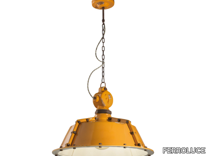 INDUSTRIAL - Industrial style ceramic pendant lamp _ FERROLUCE