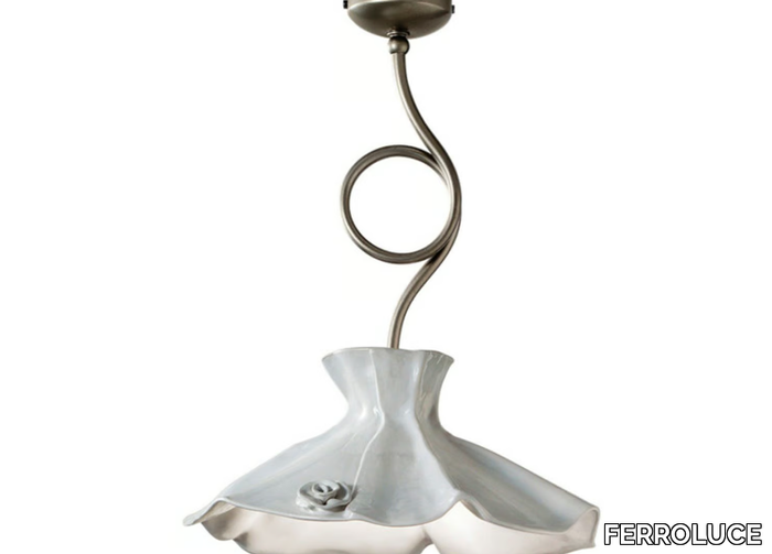 LECCO - Classic style ceramic pendant lamp _ FERROLUCE