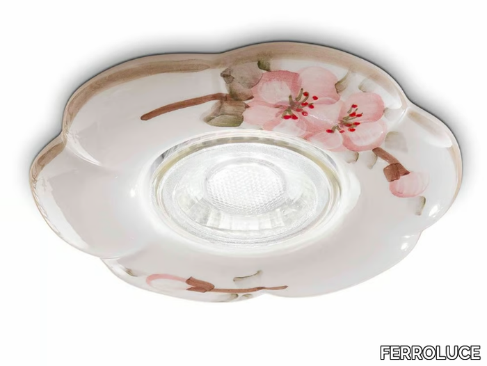 PESCARA - Recessed round ceramic spotlight _ FERROLUCE