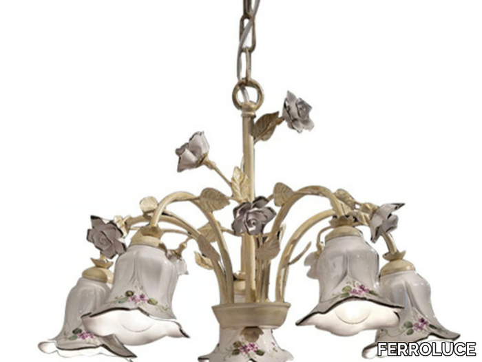 PISA - Ceramic chandelier _ FERROLUCE
