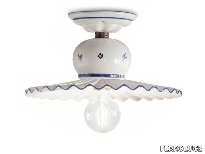 ROMA - Ceramic ceiling light _ FERROLUCE