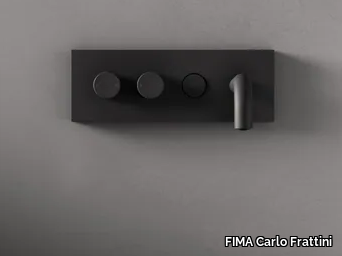 SWITCH ON - 4 hole wall-mounted brass washbasin mixer _ FIMA Carlo Frattini