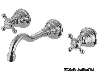 ELIZABETH F5081/5 - 3 hole wall-mounted washbasin tap _ FIMA Carlo Frattini