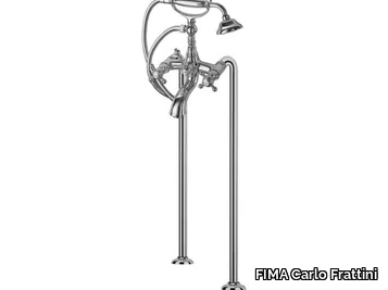 ELIZABETH F5084/4 - 2 hole floor standing bathtub tap with hand shower _ FIMA Carlo Frattini