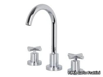 MAXIMA F5301W - 3 hole countertop washbasin tap _ FIMA Carlo Frattini